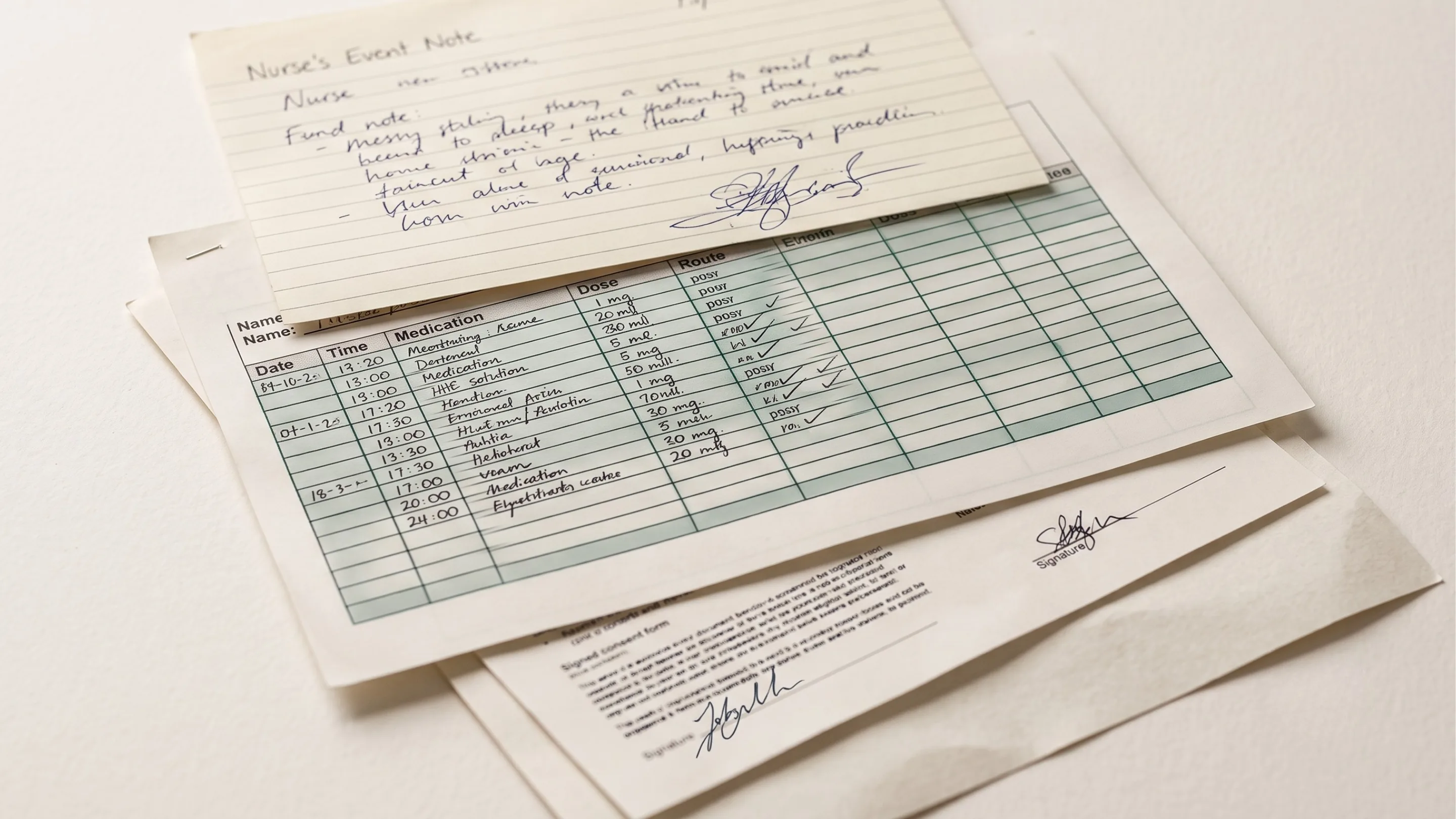 What it takes to read a handwritten care note