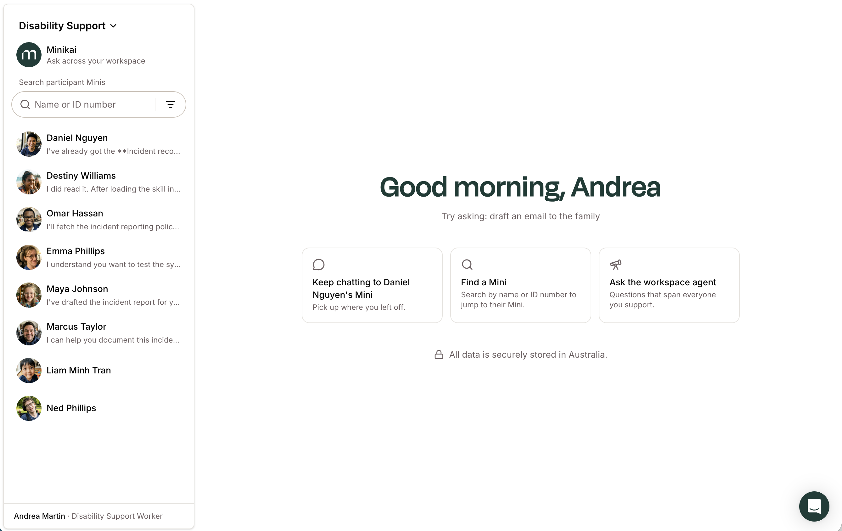 **A smoother workspace:** a refreshed welcome page, sidebar, timeline, and record view make it easier to get around and decide what to do next.